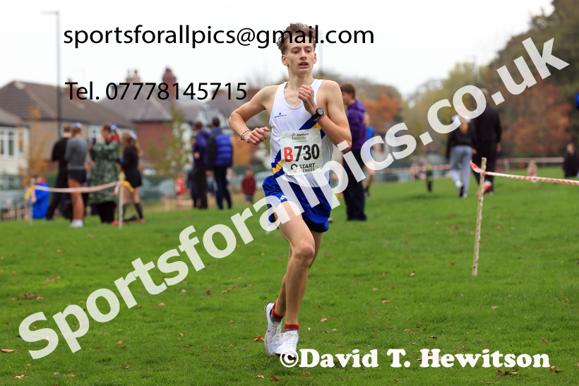 Mens Under-17s relay, 2025 Northern Cross Country Relays, Graves Park, Sheffield. Photo: David T. Hewitson/Sports for All Pics